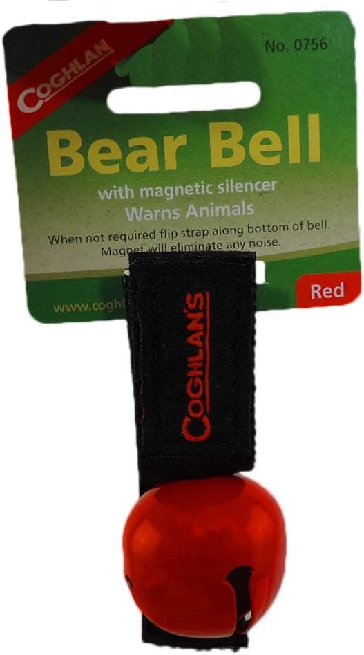 Coghlan's RED Bear Bell Metal w/ Magnetic Silencer