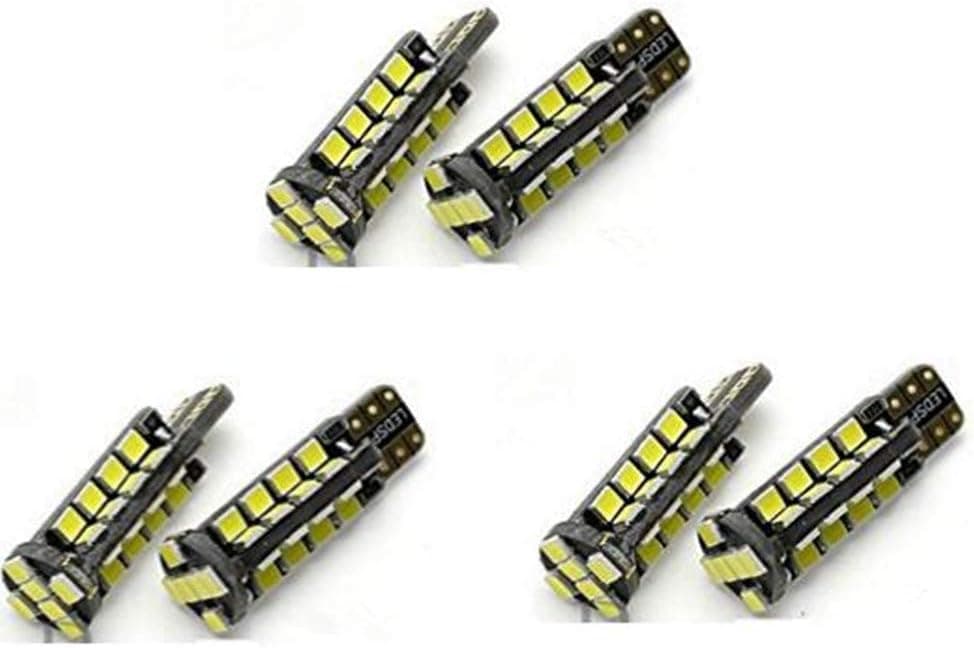 Best to Buy (6-Pack) Newest verstion High Bright Cool White Bulb T5 /T10 Wedge 5W 360Deg LEDs for Malibu Car ..12V AC/DC Landscape