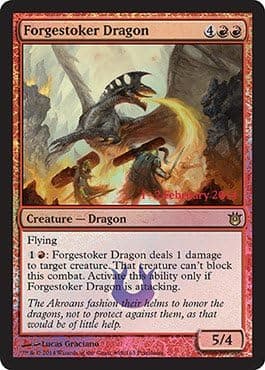 Magic The Gathering - Forgestoker Dragon (98/165) - Prerelease & Release Promos - Foil