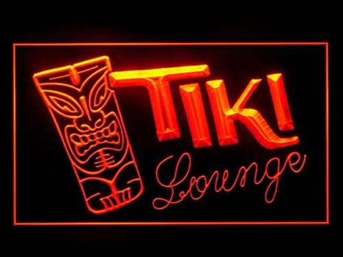 Tiki Lounge Cafe Beer Bar Pub Mask Display Led Light Sign