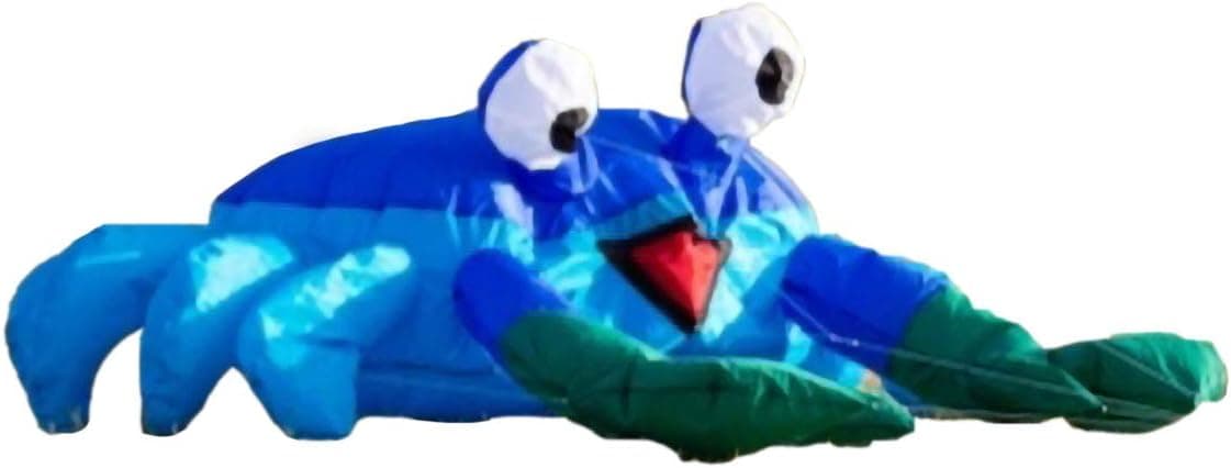 HQ Kites Bouncing Buddy Billy The Crab - Beach and Lawn Kite Decoration - Blue/Green
