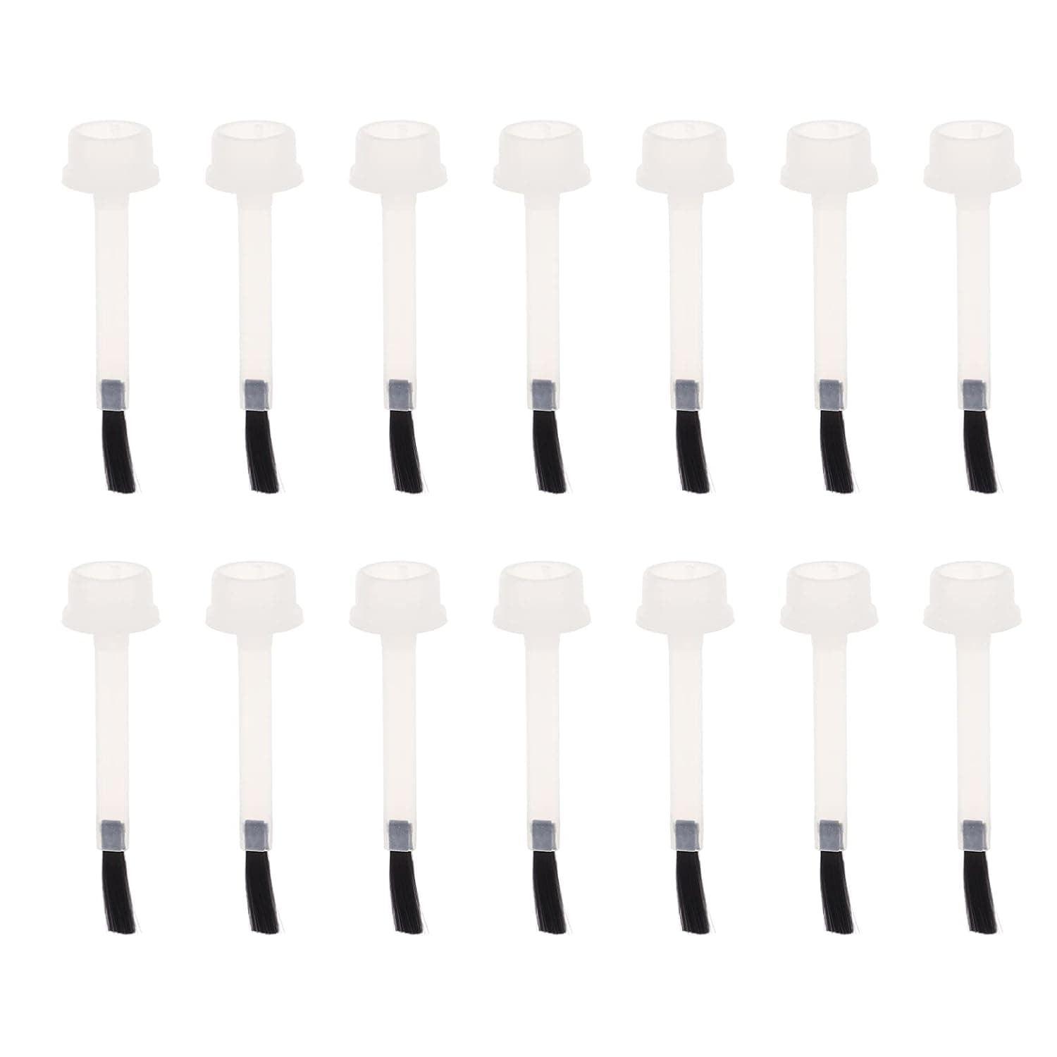 Beaupretty 20pcs Nail Polish Replacement Brush Dipping Powder Liquid Replacement Brushes Gel Liquid Brushes for Dipping Powder Base Coat Top Coat Activator Brushes