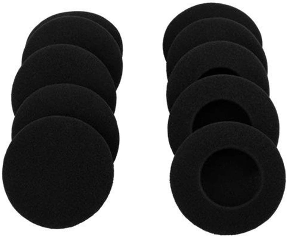 JHGJ 10 Pairs 60mm/2.4" Replacement Foam Earpads Sponge Cushion Covers Compatible with MDR-G45LP,MDR-G55LP,MDR-G410LP,MDR-G101LP,MDR-G42LP,DR-220DPV,MDR-G45 Headset