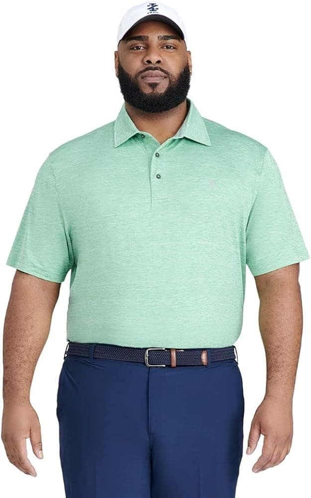 IZOD Men's Big and Tall Golf Title Holder Short Sleeves Polo