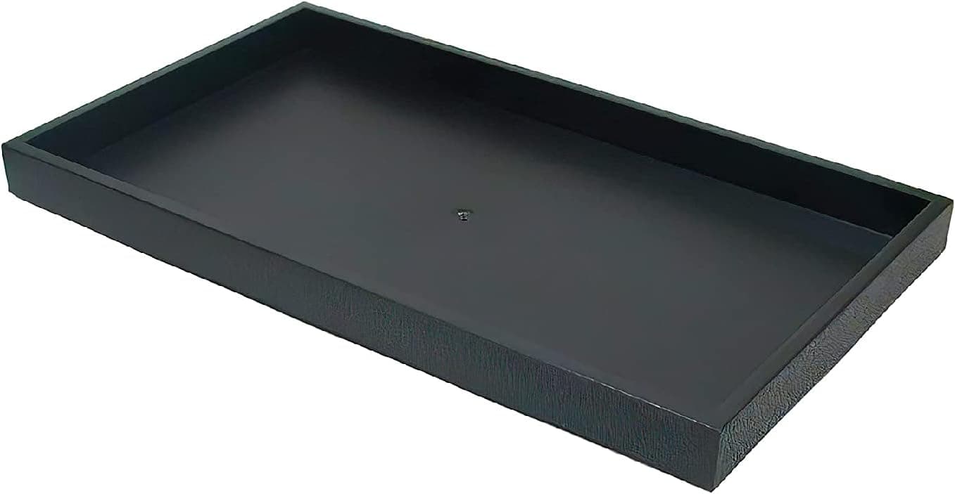 RJ Displays 1.5-Inch Deep Black Full Size Plastic Stackable Jewelry Display Tray 14 3/4" X 8 1/4" X 1 1/2"H (1)