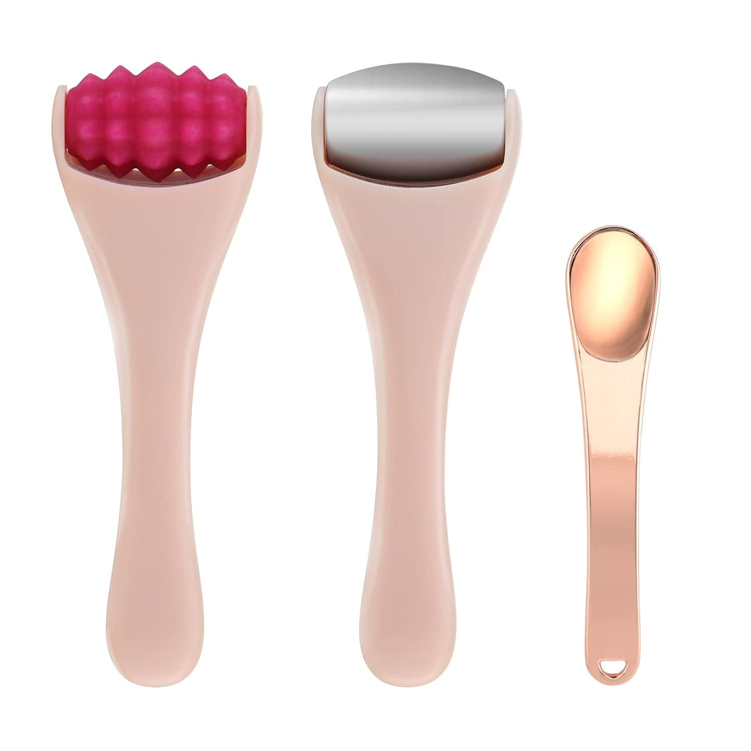 Mini Ice Roller for Face (2PCS) Cooling Ball Eye Massager, Fascia Roller for Muscle Massage, Cold Facial Wand for Puffy Eyes, Skin Care, Dark Circles