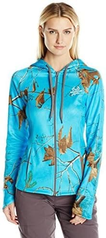 Realtree Women's Full Zip Camo Fleece Hoodie