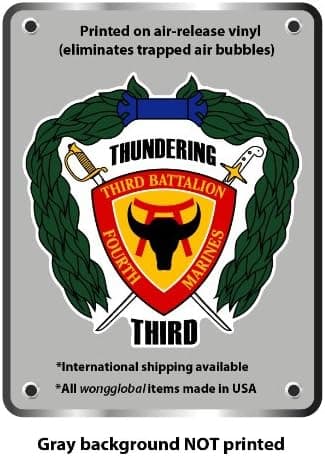 3rd battalion 4th marines sticker decal 4" x 4"
