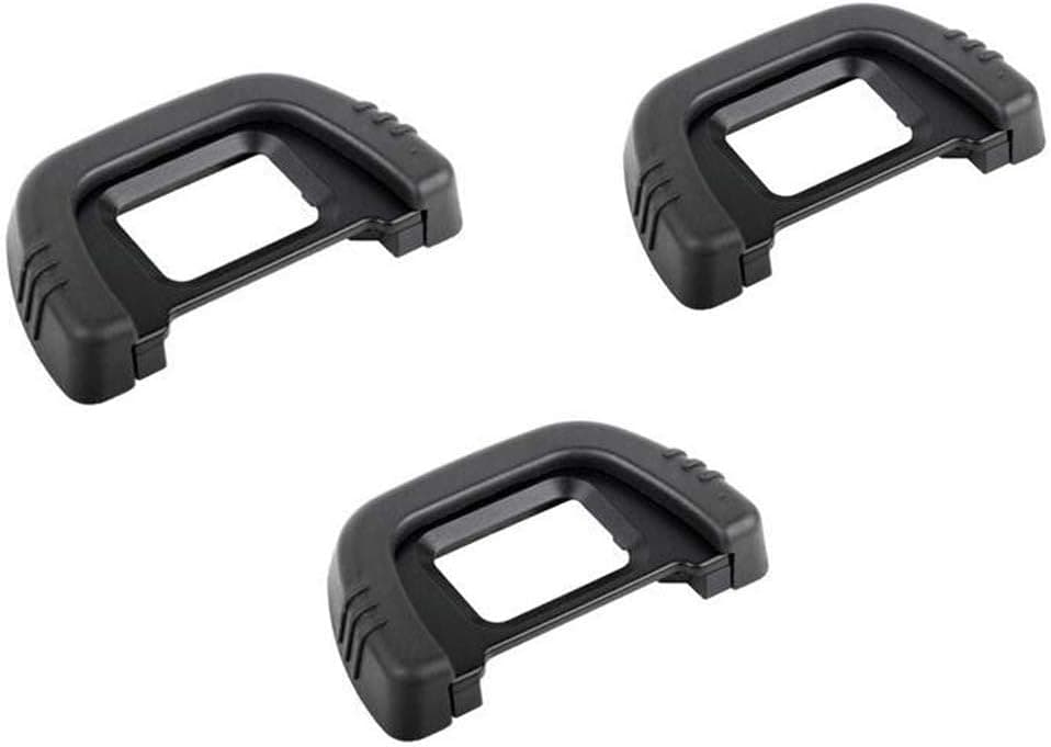 PCTC Viewfinder Eyepiece Eyecup Eye Cup DK-21 for Nikon D750 D600 D200 D90 D80 D7000 Digital Camera Hard Plastic Black Color (3 Pack)