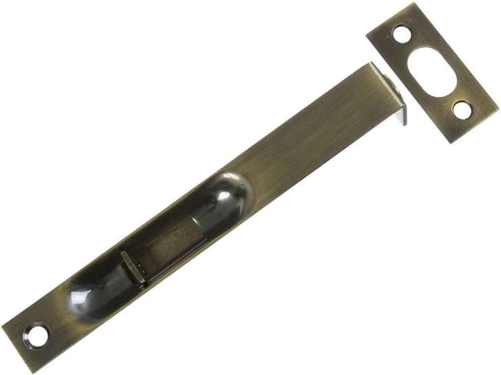 National Hardware N336-172 MPB1920 Flush Bolt in Antique Brass
