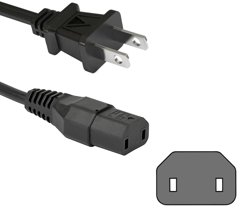 HQRP 10ft AC Power Cord for Sony KDL-32XBR6 KDL-32XBR9 KDL-37XBR6 KDL-40EX400 KDL-40XBR6 Bravia HDTV TV LCD LED Plasma Mains Cable + HQRP Coaster