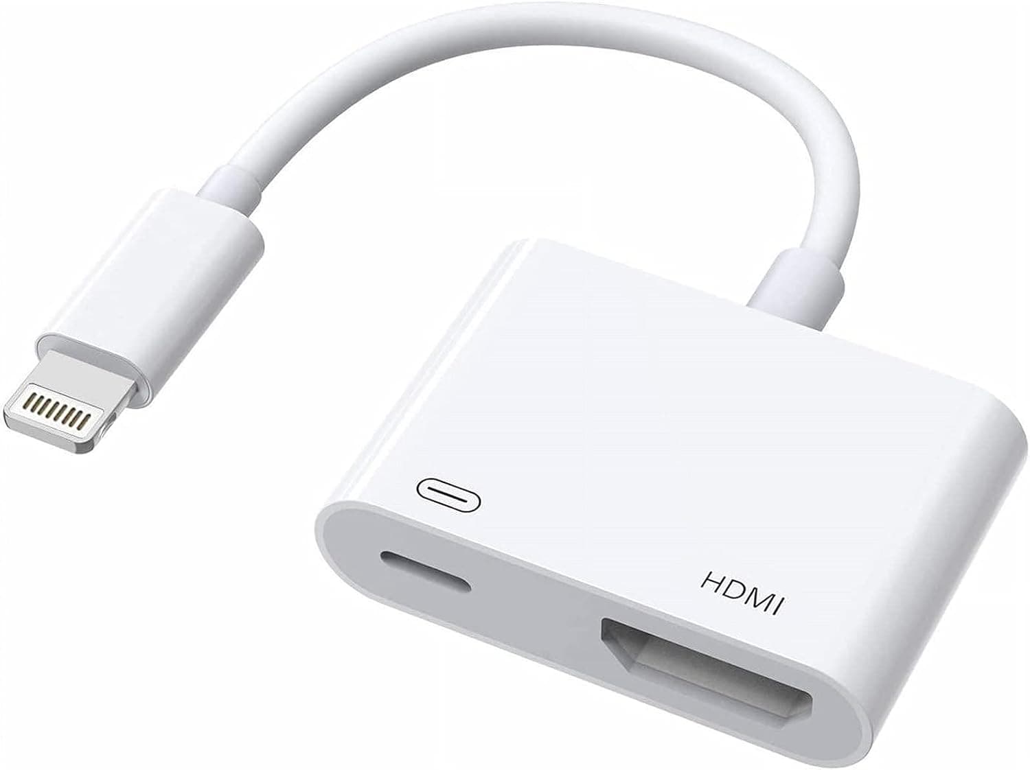 [Apple MFi Certified] Lightning to HDMI Adapter, 1080P Digital AV Adapter iPhone to HDMI Connector Cable with Charging Port Compatible for iPhone/iPad/iPod to HDTV Projector Monitor, Support All iOS
