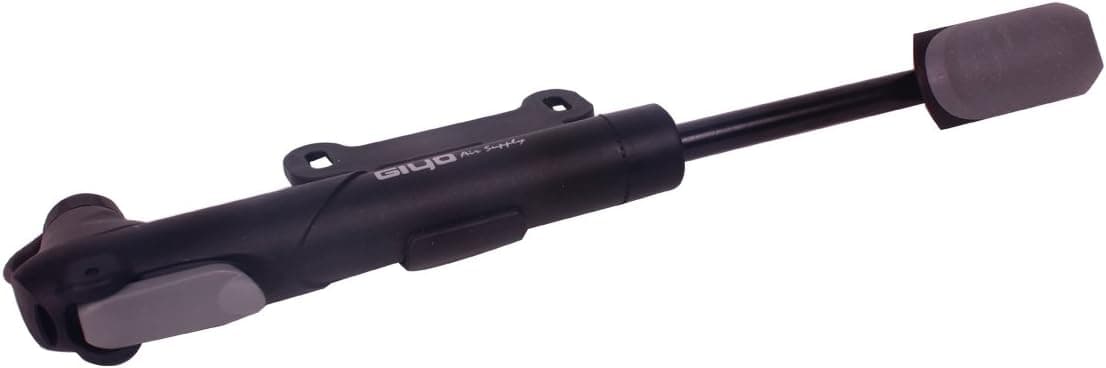 GIYO Mini Bike Pump with Gauge High Pressure Portable Cycle Frame Pump Compatible with Presta & Schrader Valve & Sports Ball