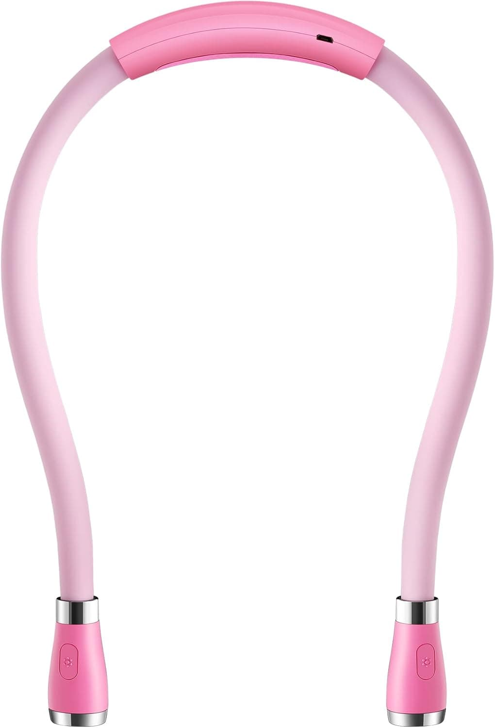 SingHong Neck Book Light LED Reading Lamp USB Rechargeable, Hands Free, 4 LED Bulbs, 4 Adjustable Brightness, for Reading in Bed or Reading in Car Lamp (Pink)