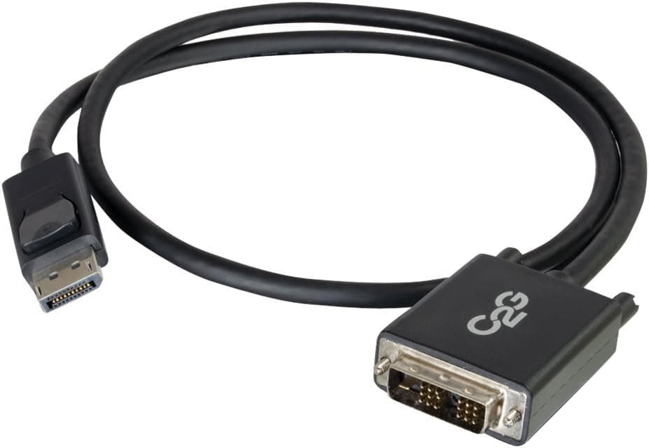 C2G Display Port Cable, Display Port to DVI, Male to Male, Black, 3 Feet (0.91 Meters), Cables to Go 54328