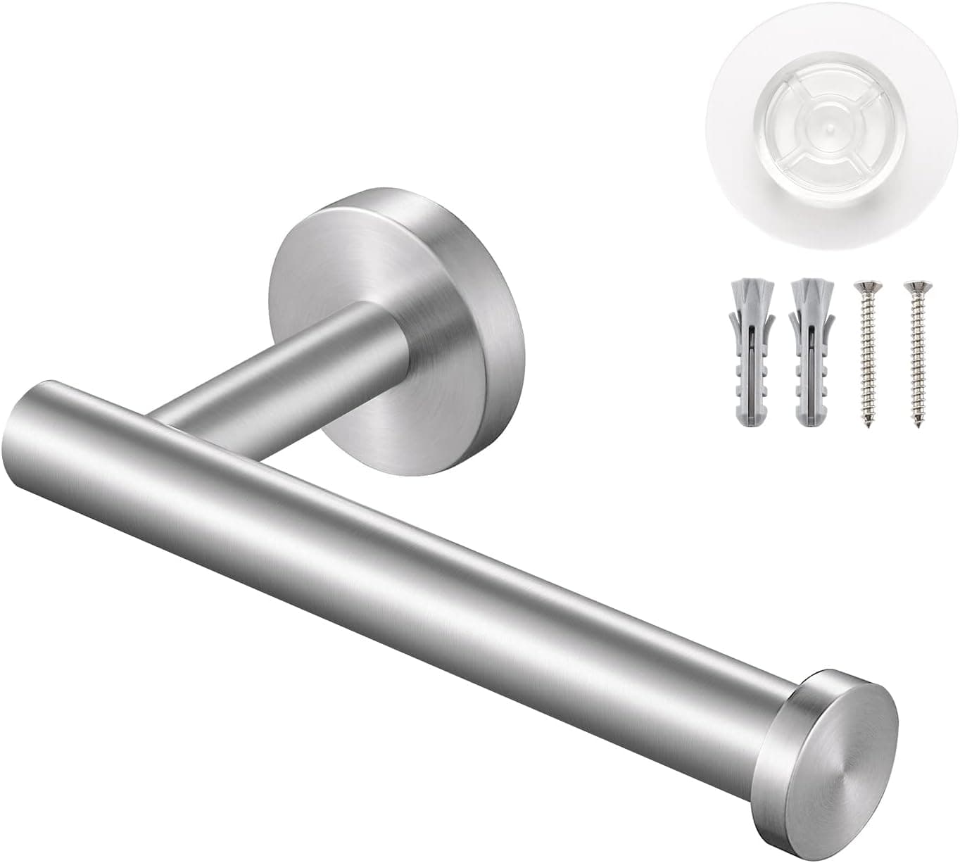 KES Adhesive Toilet Paper Holder Wall Mount Toilet Tissue Holder for Bathroom Toilet Paper Roll Holder SUS304 Stainless Steel Brushed Finish, A2175S12DF-2