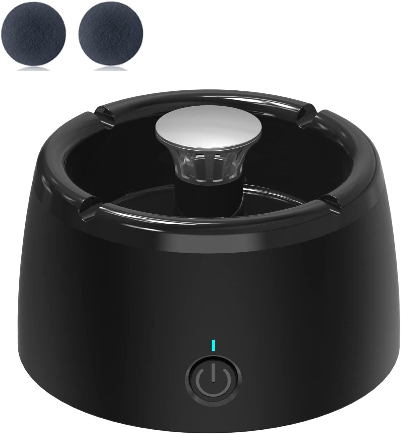 Smokeless Ashtrays for Cigarettes Indoor, Smokeless Ash tray for Home, smoke buddy Air Purifier, smoke eaters for cigarette smoke (Black)