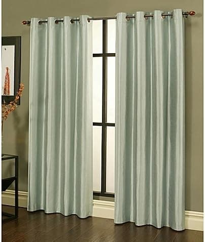 Gorgeous Home (#72) 1 Panel Solid SAGE Green Thermal Foam Lined Blackout Heavy Thick Window Treatment Curtain Drapes Bronze Grommets (84" Length)