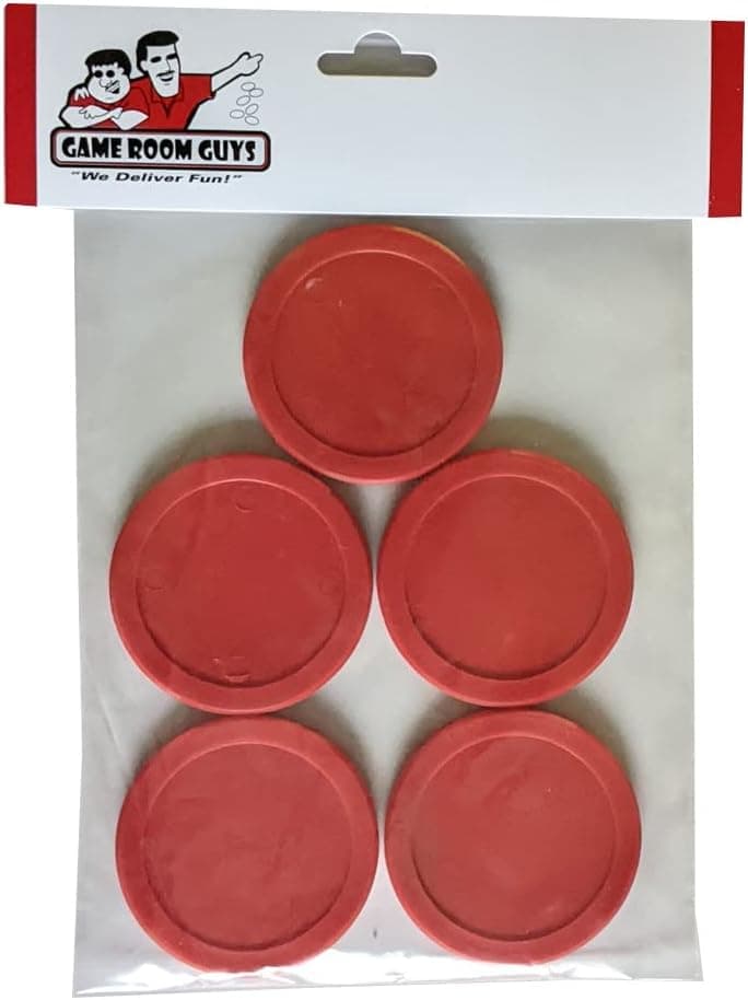 Harvard Air Hockey Pucks - Red -2-1/2"- Set of 5