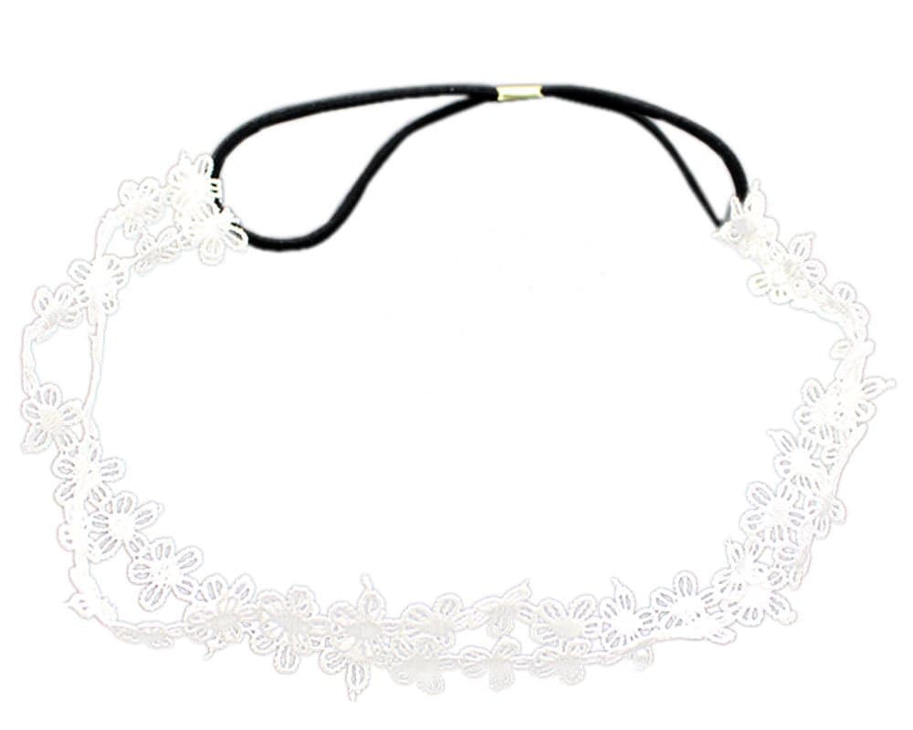 Bonamart® TM Double Layer New Arrival Fashion Flowers Elastic Hair Head Hand Hoop Accessory Tie Hairbands Headbands Turban For Lady Women Girls