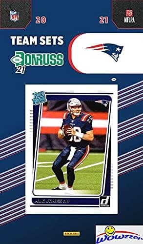 New England Patriots 2021 Donruss Football Limited Edition 13 Card Complete Factory Sealed Team Set with MAC JONES Rated Rookies, Legends Tom Brady & Julian Edelman & More Stars & Rookies! WOWZZER