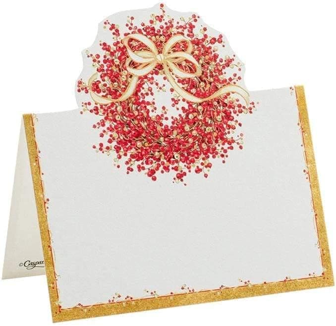 Caspari Pepperberry Die-Cut Place Cards - Set of 8