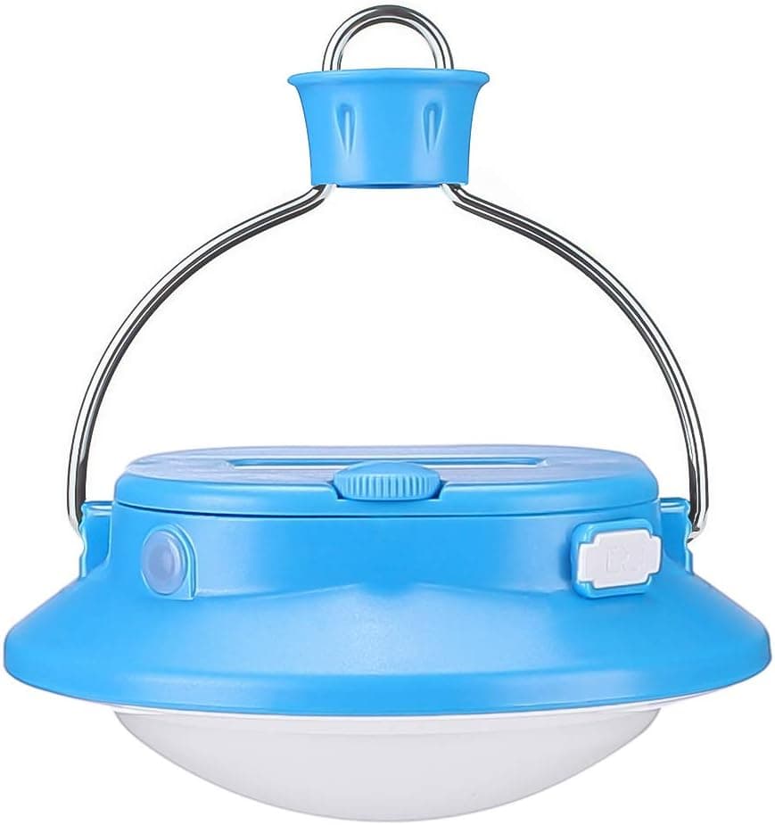 Rechargedable Camping Lantern, SALLBRIS Battery Operated Hanging Tent Light with Magnet for Camping, Power Bank for Emergency