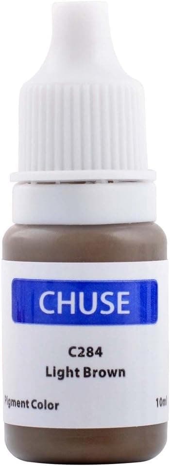 CHUSE C284, 10ml, Light Brown, Passed SGS,DermaTest Micro Pigment Cosmetic Color Permanent Makeup Tattoo Ink