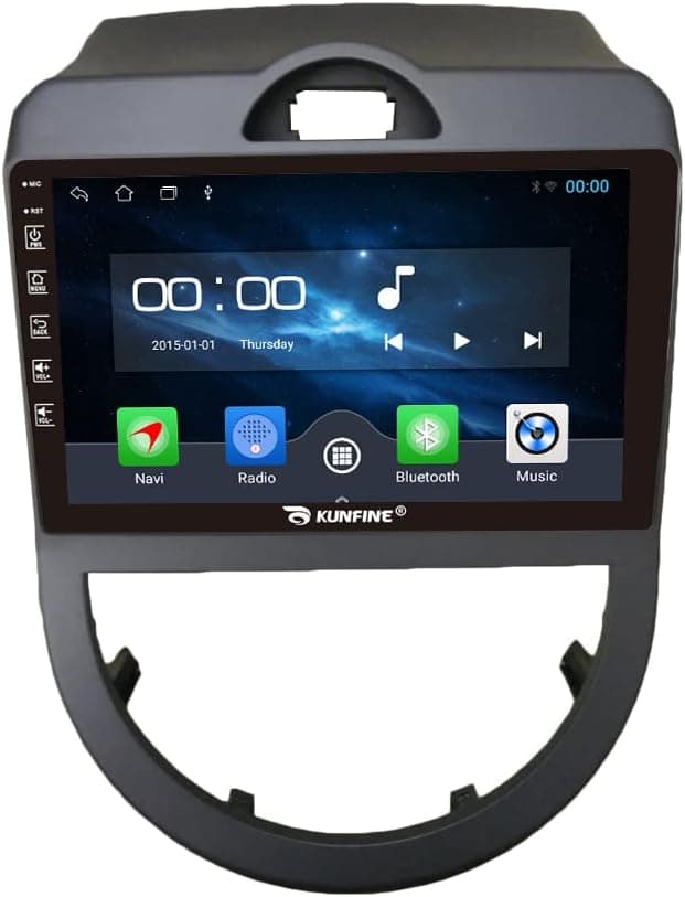 KUNFINE Android Radio CarPlay & Android Auto Autoradio Car Navigation Stereo Multimedia Player GPS Touchscreen RDS DSP BT WiFi Headunit Replacement for Kia Soul 2010-2013, if Applicable