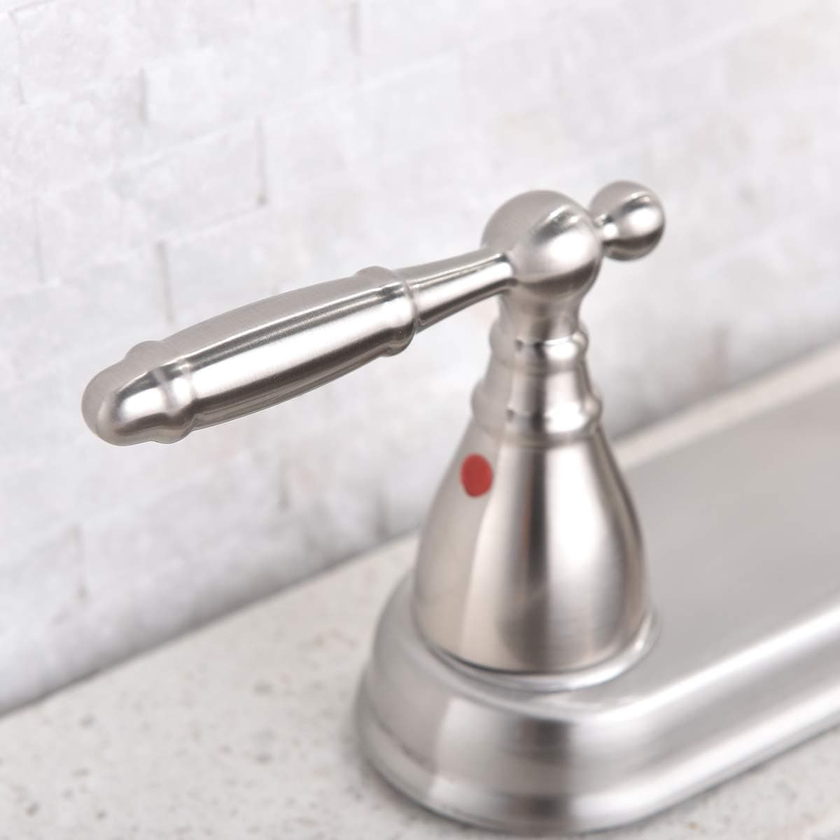 SHACO Stainless Steel Kitchen Faucet With Sprayer,Kitchen Sink Faucet with Two Handles