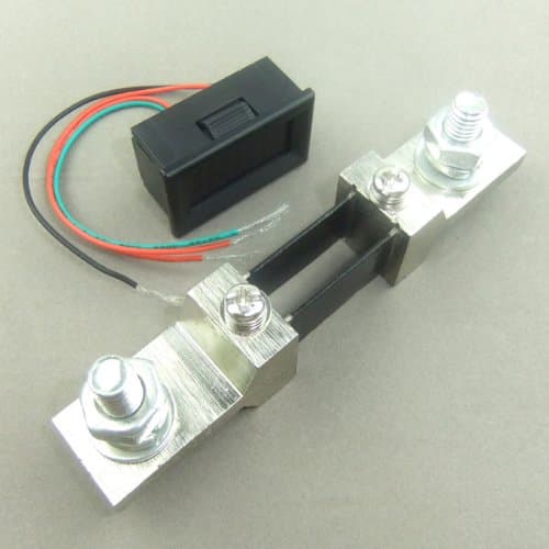 DROK® Digital Ammeter 0-200A Red LED Display DC Amp Meter with Shunt Resistor