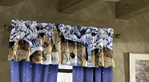 PDK/Regency AR09239V Midnight Wolves Valance, Blue