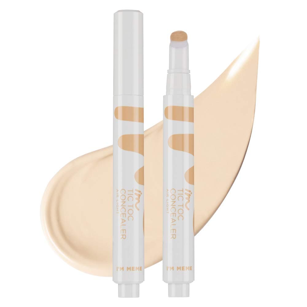 I'M MEME I'M Tictoc Concealer Air Light | Lightweight Creaseless Concealer | 001 Fair | K-Beauty