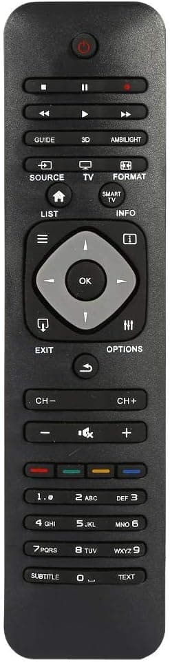 Tihebeyan Remote Control Replacement for Philips Smart TV, Universal TV Remote Control for Philips LCD LED TVs