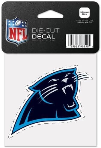 Carolina Panthers Die Cut Decal 4x4
