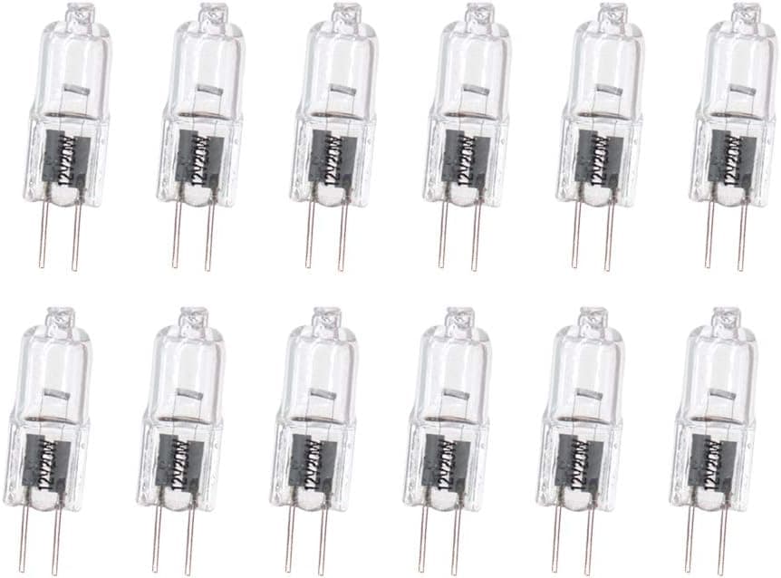 haraqi G4 Bulbs,12V 20W Halogen Bulbs,JC Type Bi-Pin Light Bulbs,Dimmable G4 Bulbs for Table Lamp