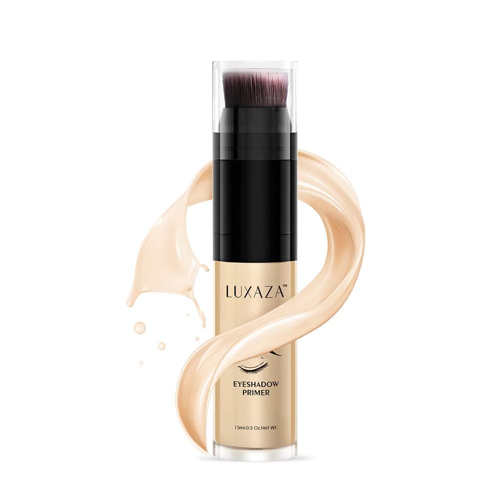 LUXAZA Eyeshadow Primer Makeup Waterproof Long Lasting Eye Primer Foundation Makeup Eyeshadow Base Lightweight Eyeshadow Primer For Prevent Oily Lids And Crease 15ml