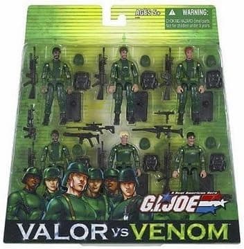 G.I. Joe Valor vs. Venom Green Shirt Infantry Division 6-Pack