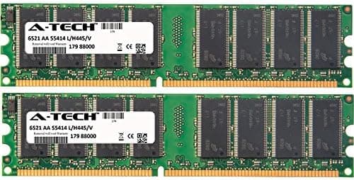 2GB KIT (2 x 1GB) for Dell Dell Dimension 1100 (DE051) 3000 4600 4600C 4600i 4800 8300 DE051 XPS (Gen2). DIMM DDR Non-ECC PC3200 400MHz RAM Memory. Genuine A-Tech Brand.