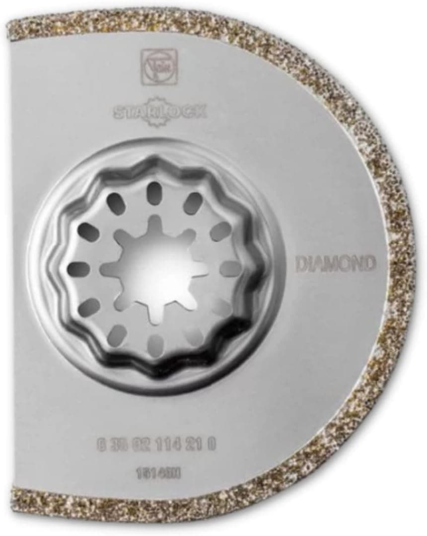 Fein Diamond Segmented Saw Blade for Removal of Marble, Epoxy Resin, Pozzolan Grouts, Corners and Edges - StarLock Mount, 2-15/16" Diameter - 63502114210