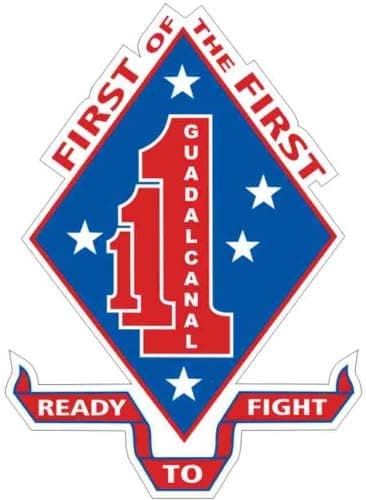 US Marine 1st Battalion 1st Marines Division "First of the First" Decal Sticker 3.8"
