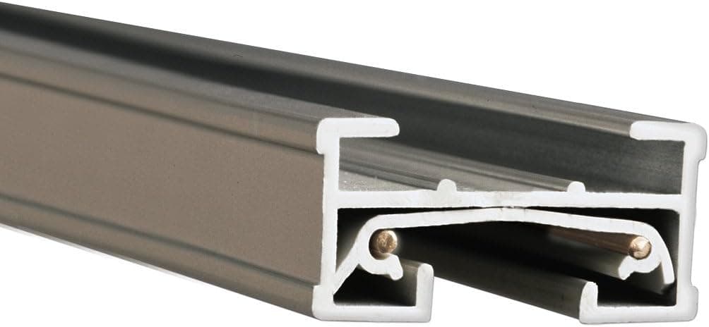WAC Lighting JT8-BN 120VJ Track Single Circuit, Brushed Nickel