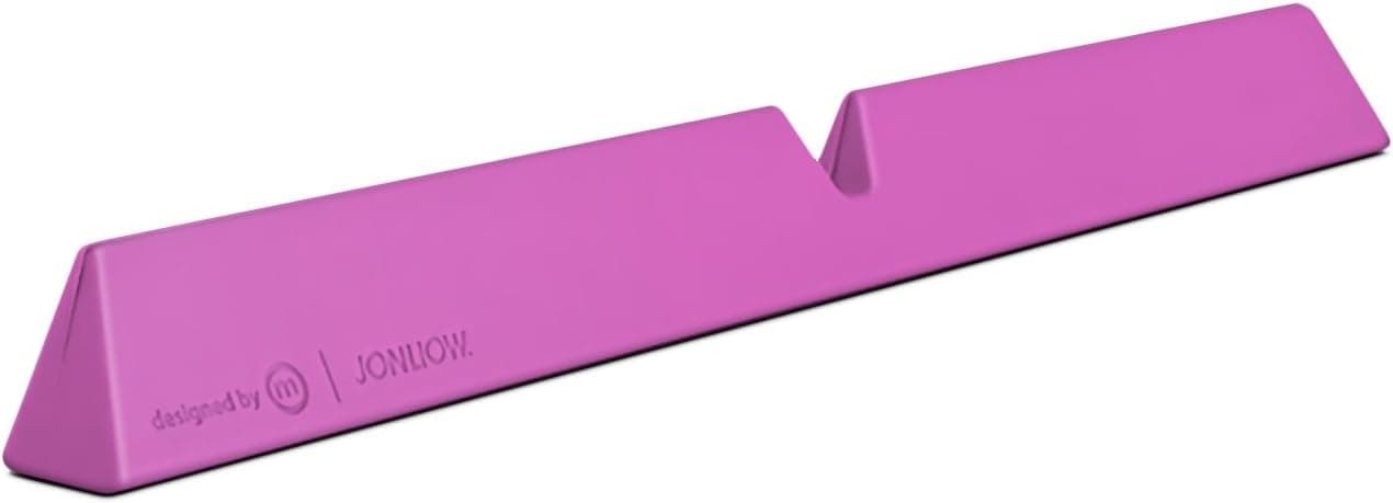 designed by many, CURB Universal & Portable Ergonomic Laptop Stand, Lightweight Dual Viewing Position, Pink