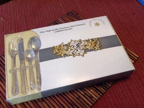24 Piece Stainless Steel Flatware German Design