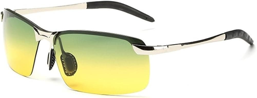 Runspeed Men's HD Day Night View Driving Glasses Polarized UV400 Safty Sunglass