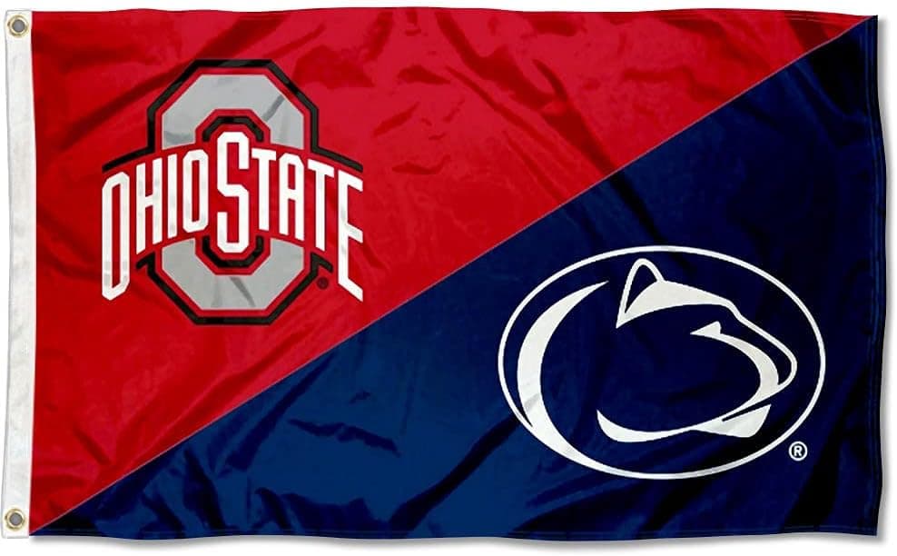 Ohio State vs Penn State House Divided 3x5 Flag Rivalry Banner