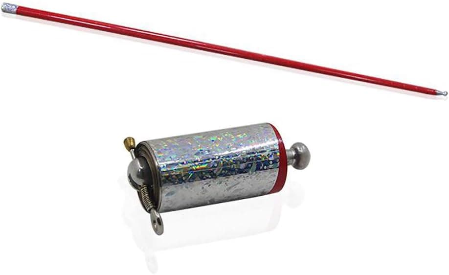 Enjoyer 43.30"/110cm Metal Appearing Cane Magic Tricks for Professional Magician Stage Street Magic Performance (Red)