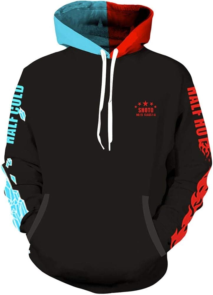 3D Hoodie Boku No Hero Academia My Hero Academia Izuku Midoriya Hoodies Cosplay Cost(red, S)