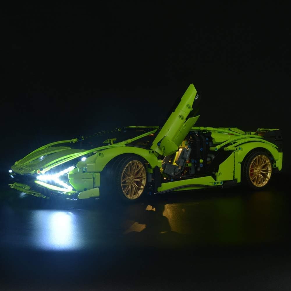 Led Lighting Compatible with Lego 42115 Lamborghini sian FKP 37,LED Light kit for Lego 42115 Building Blocks Model (only Light Included)