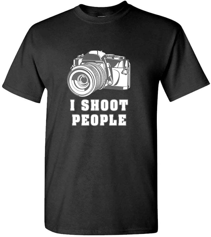 The Goozler - I Shoot People - Mens Cotton T-Shirt